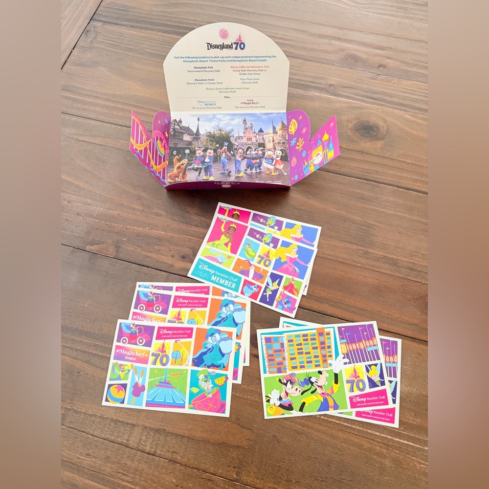 Disney Vacation Member Club Set of Postcards